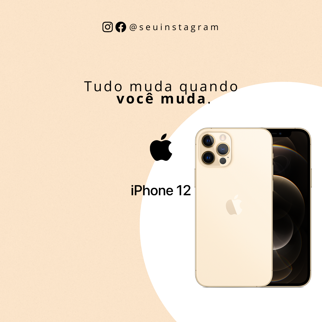 Exemplo de arte editável para loja de iPhone 4